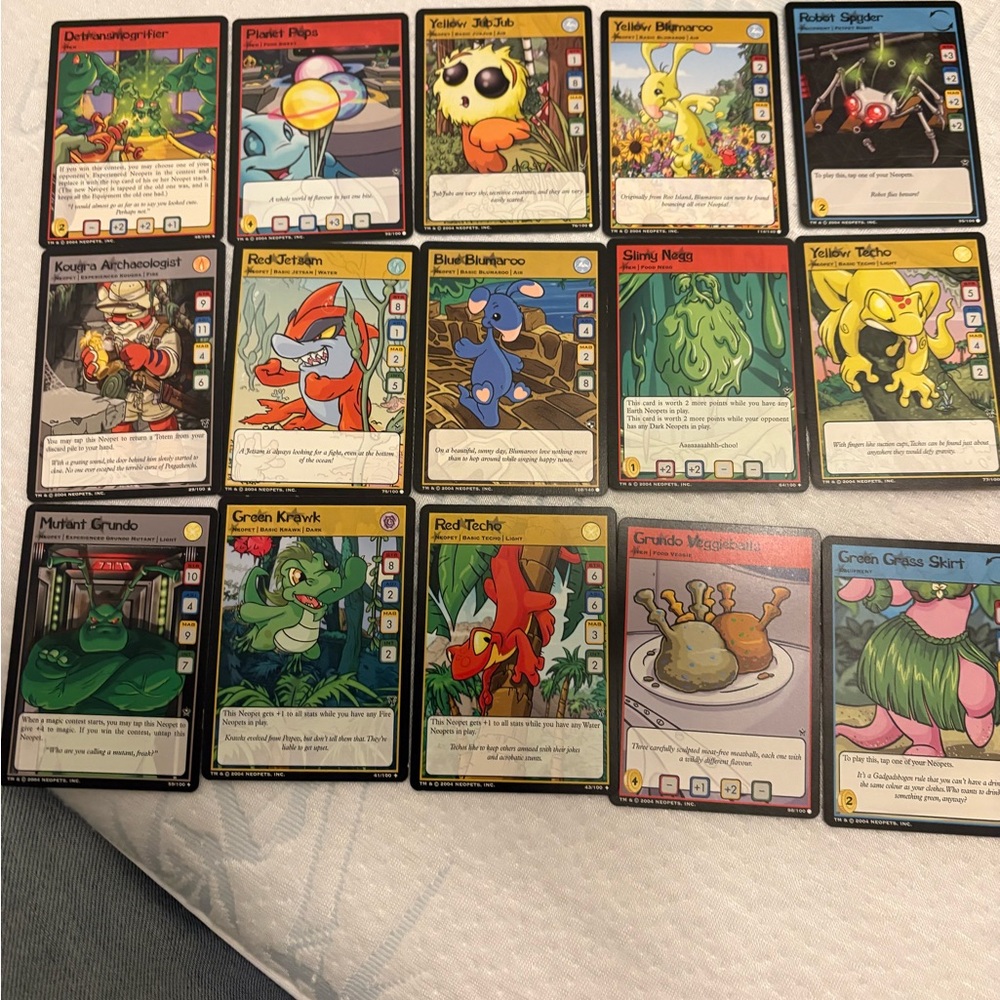 Colorful Kids Trading Cards Set